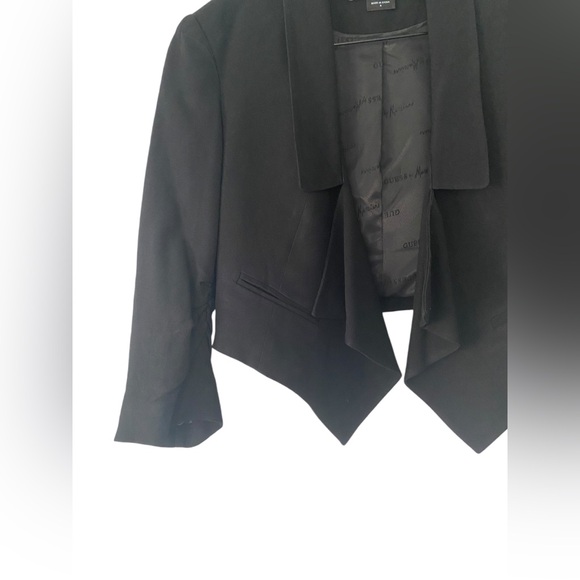 Marciano Black Cropped Blazer - Size S (6) - Picture 3 of 7